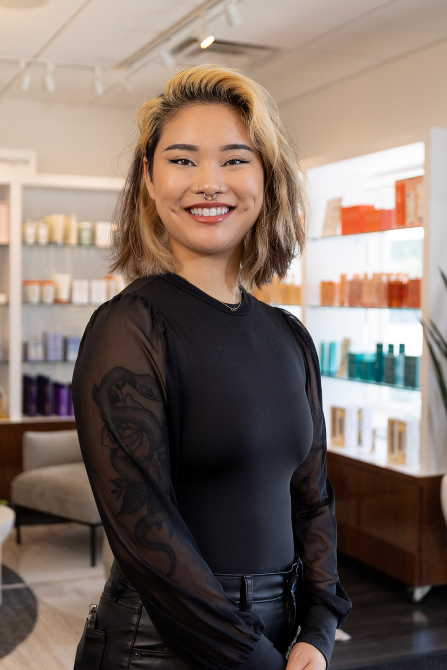 After · Before and after of a color correction service