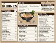 Menu Rayu Ramen